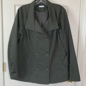 💛💛 Jaqueline DeYong Women’s Lined Olive Jacket (size L)